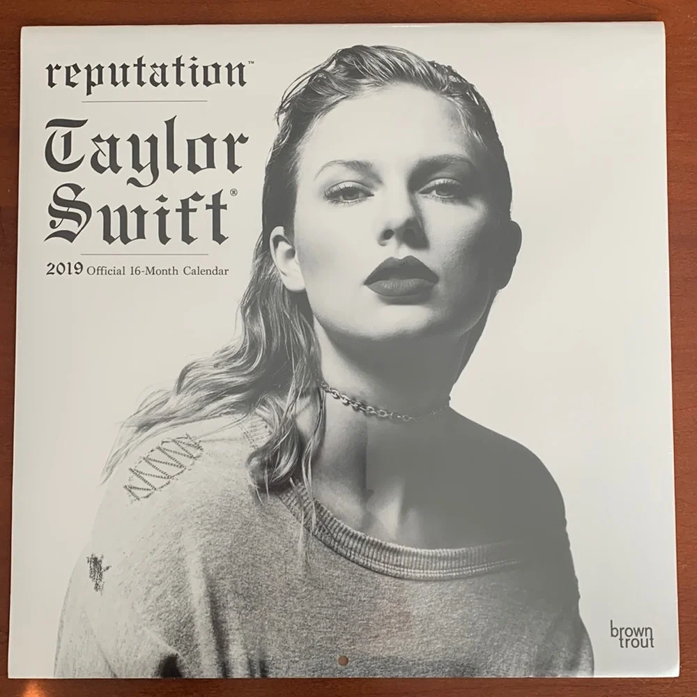 Reputation Taylor Swift 2019 Official 16-Month Calendar